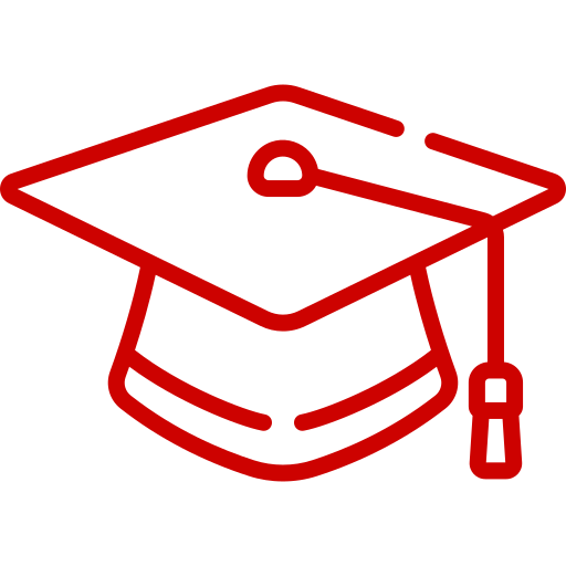 Icon of a graduation cap.